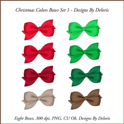 Bows Set 1 (Christmas Colors)