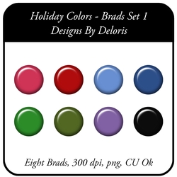 Brads Set 1 (Holiday Colors)