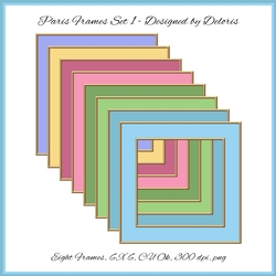 Frames Set 1 (Paris Colors)