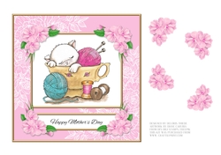 Cute Kitty Mothers Day Topper