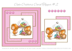 Cute Critters Card Topper #2