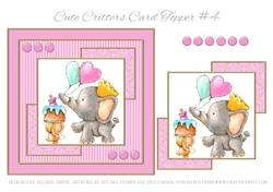 Cute Critters Card Topper #4