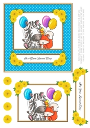 Cute Critters Birthday Topper #1