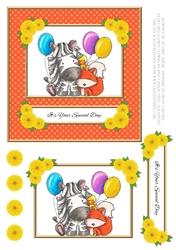 Cute Critters Birthday Topper #2
