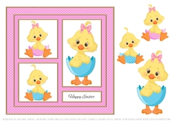 Cute Chicks Easter Topper