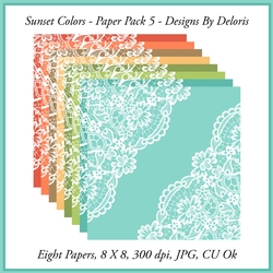 Paper Pack 5 (Sunset Colors)