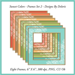 Frames Set 2 (Sunset Colors)