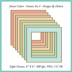 Frames Set 3 (Sunset Colors)