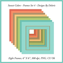 Frames Set 4 (Sunset Colors)