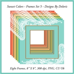 Frames Set 5 (Sunset Colors)