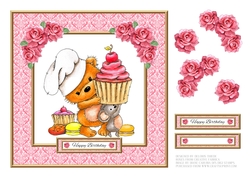 Cute Critters Birthday Topper #1
