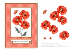 Lovely Red Poppies Topper #1