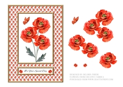 Lovely Red Poppies Topper #4