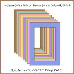 Frames Set 1 - Ice Cream Colors