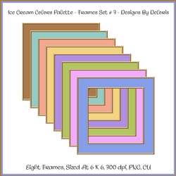 Frames Set 3 - Ice Cream Colors