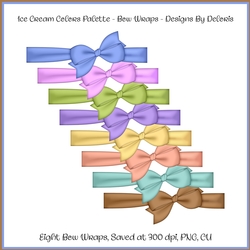 Ribbon Wraps - Ice Cream Colors