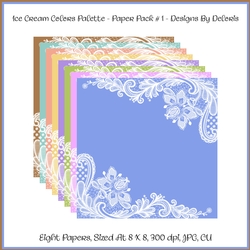 Paper Pack 1 - Ice Cream Colors