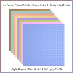 Paper Pack 3 - Ice Cream Colors
