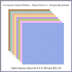 Paper Pack 4 - Ice Cream Colors