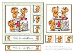 Cute Critters Get Well Card #3