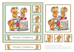 Cute Critters Get Well Card #6