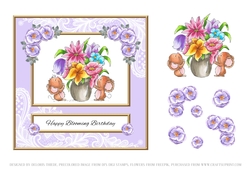 Cute Critters - Happy Blooming Birthday