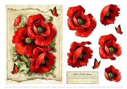 Get Well Soon Poppies Topper