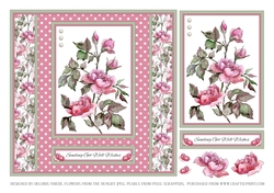 Wild Roses Get Well Topper