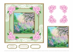 Lovely Garden Scene Get Well Topper