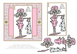 Nurse Stella Funny Get Well Topper - Card Two