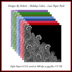 Lovely Lace Paper Pack (Holiday Colors)