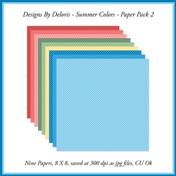 Polka Dot Paper Pack 2 (Summer Colors)