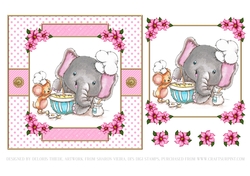 Cute Critters Birthday Topper - Card Two