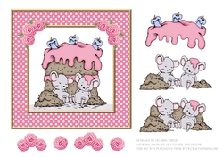 Cute Critters - Yummy Cake - Birthday Topper