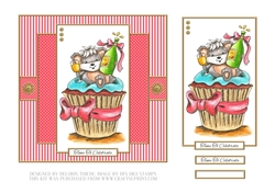 Cute Cupcake Birthday/Anniversary Topper