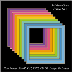 Frames Set 3 (Rainbow Color Palette)