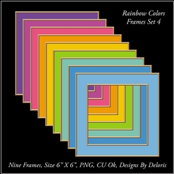 Frames Set 4 (Rainbow Color Palette)