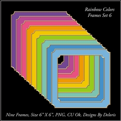 Frames Set 6 (Rainbow Color Palette)