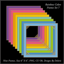 Frames Set 7 (Rainbow Color Palette)