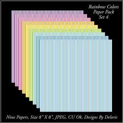 Paper Pack 4 (Rainbow Colors Palette)