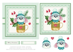 Merry Chrismouse Teacup Topper