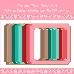Frames Set 8 (Christmas Time Colors)