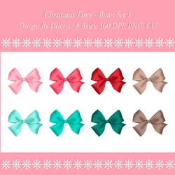 Bows Set 1 (Christmas Time Colors)