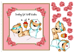 Cute Teddy Bears - Sending Get Well Wishes