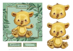 Jungle Babies Birthday Topper (Card One)