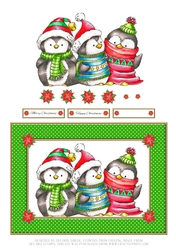 Cute Penguin Trio (Card One)