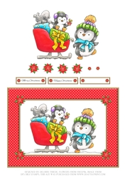 Cute Critters Holiday Topper (Card One)