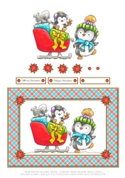 Cute Critters Holiday Topper (Card Three)