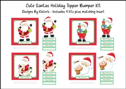 Cute Santa Holiday Toppers Bumper Kit