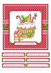 Cupcake Cuties Jolly Holiday Topper